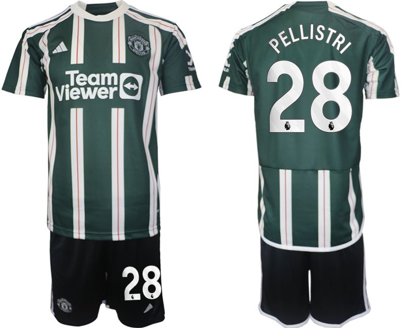 Men 2023-2024 Club Manchester United away green #28 Soccer Jersey->->Soccer Club Jersey